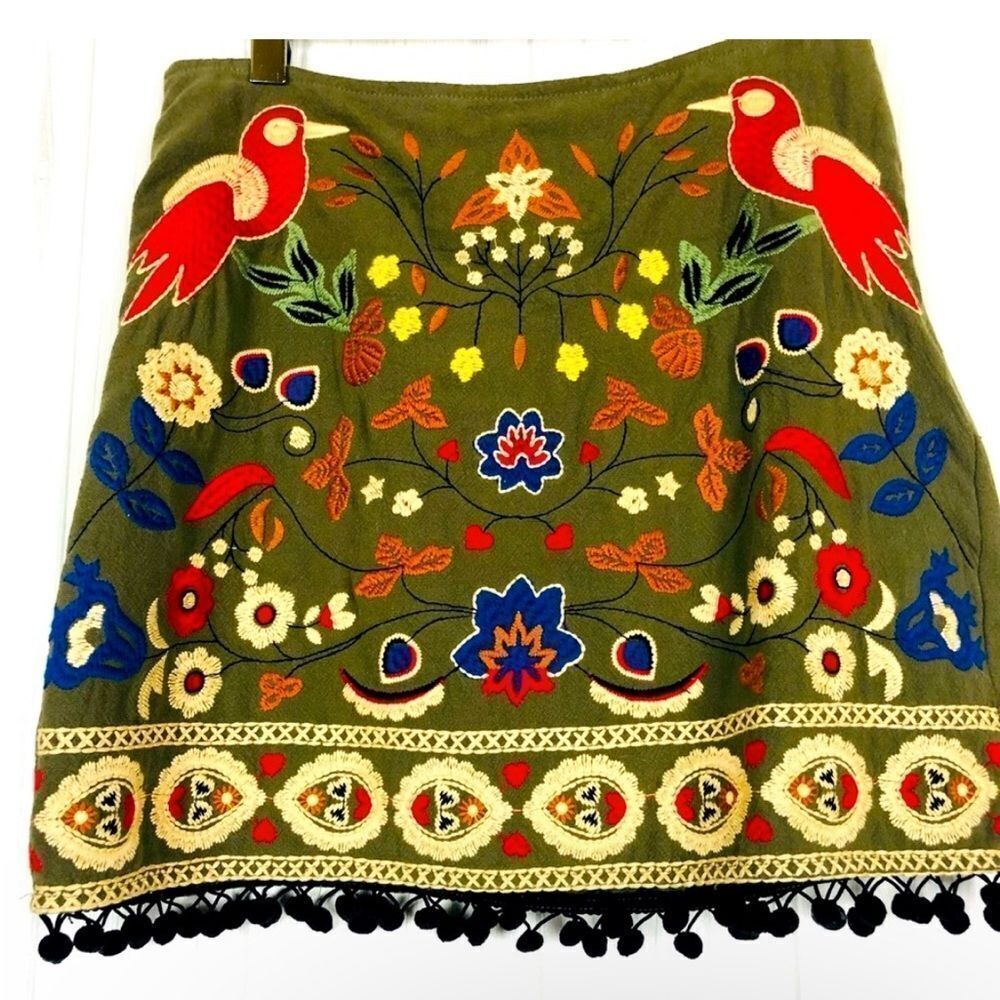 Altar'd State Skirt Floral Embroidered - Picture 3 of 8